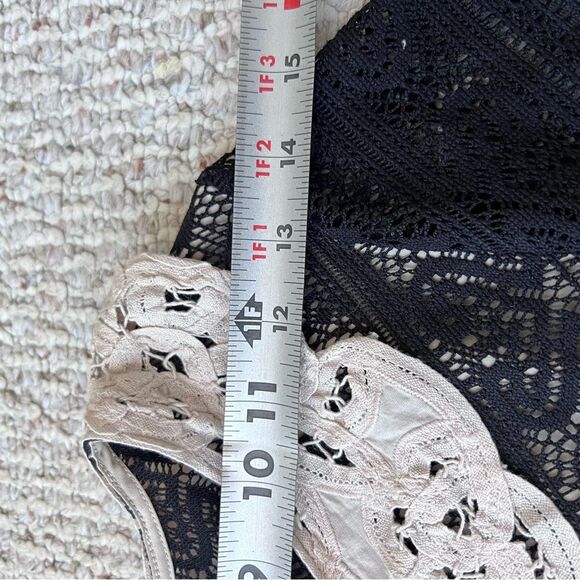 Free People  Talk that Talk Peter Pan Collar Fit and Flare Lace Dress - Picture 7 of 16